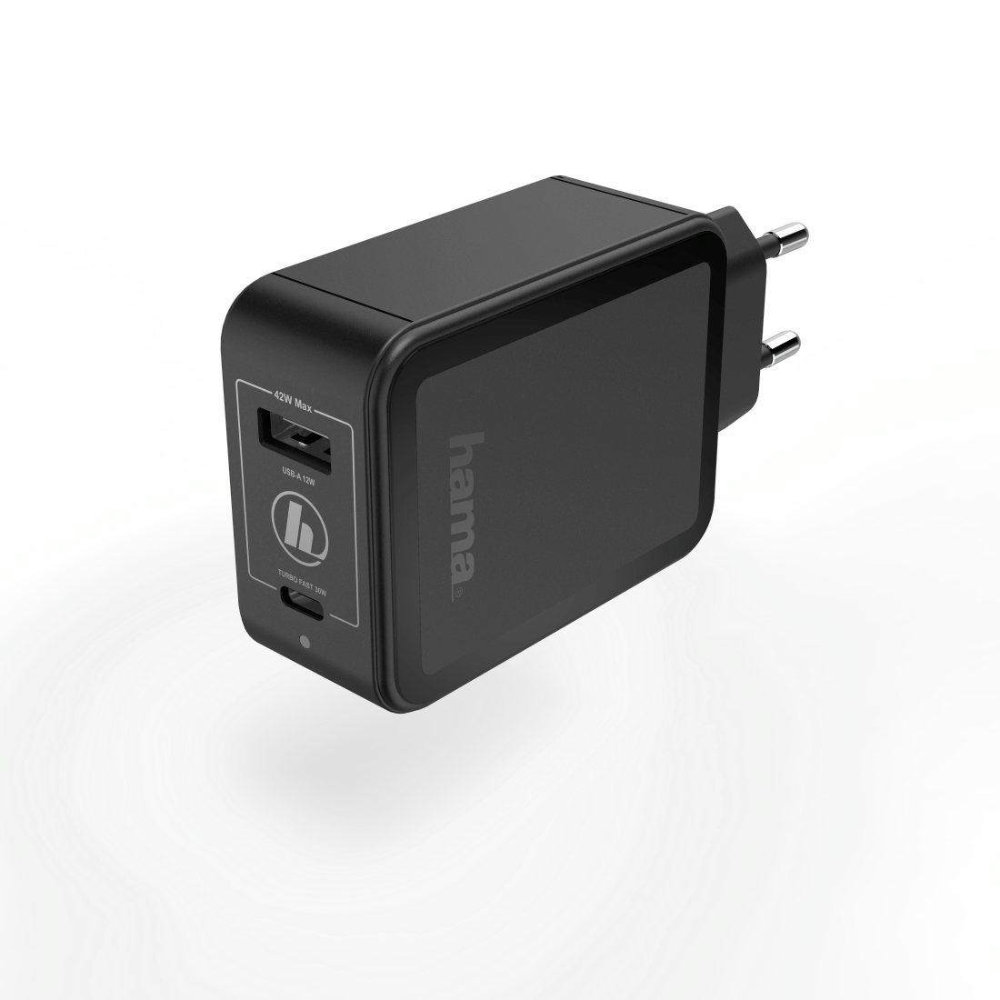 Stroomadap. USB HAMA 183321 USB-C (PD)/Qualcomm+USB-A, 42 W
