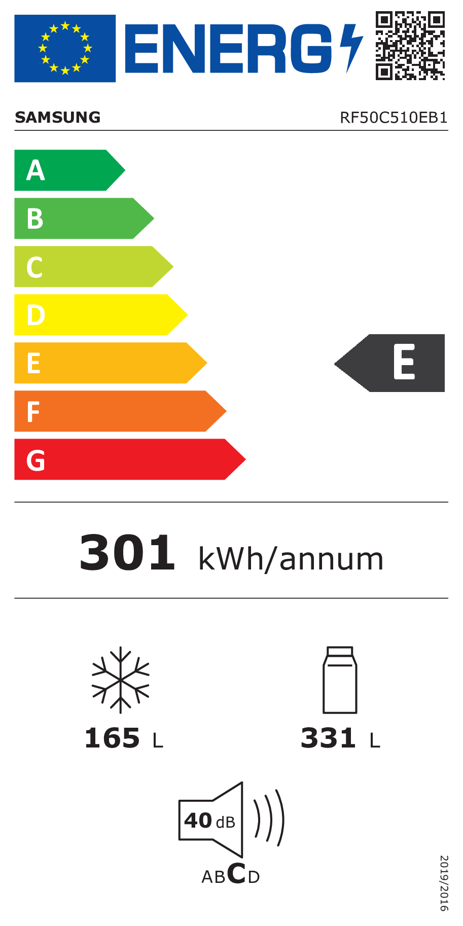 Samsung RF50C510EB1 amerikaanse koelkast Vrijstaand 496 l E Antraciet