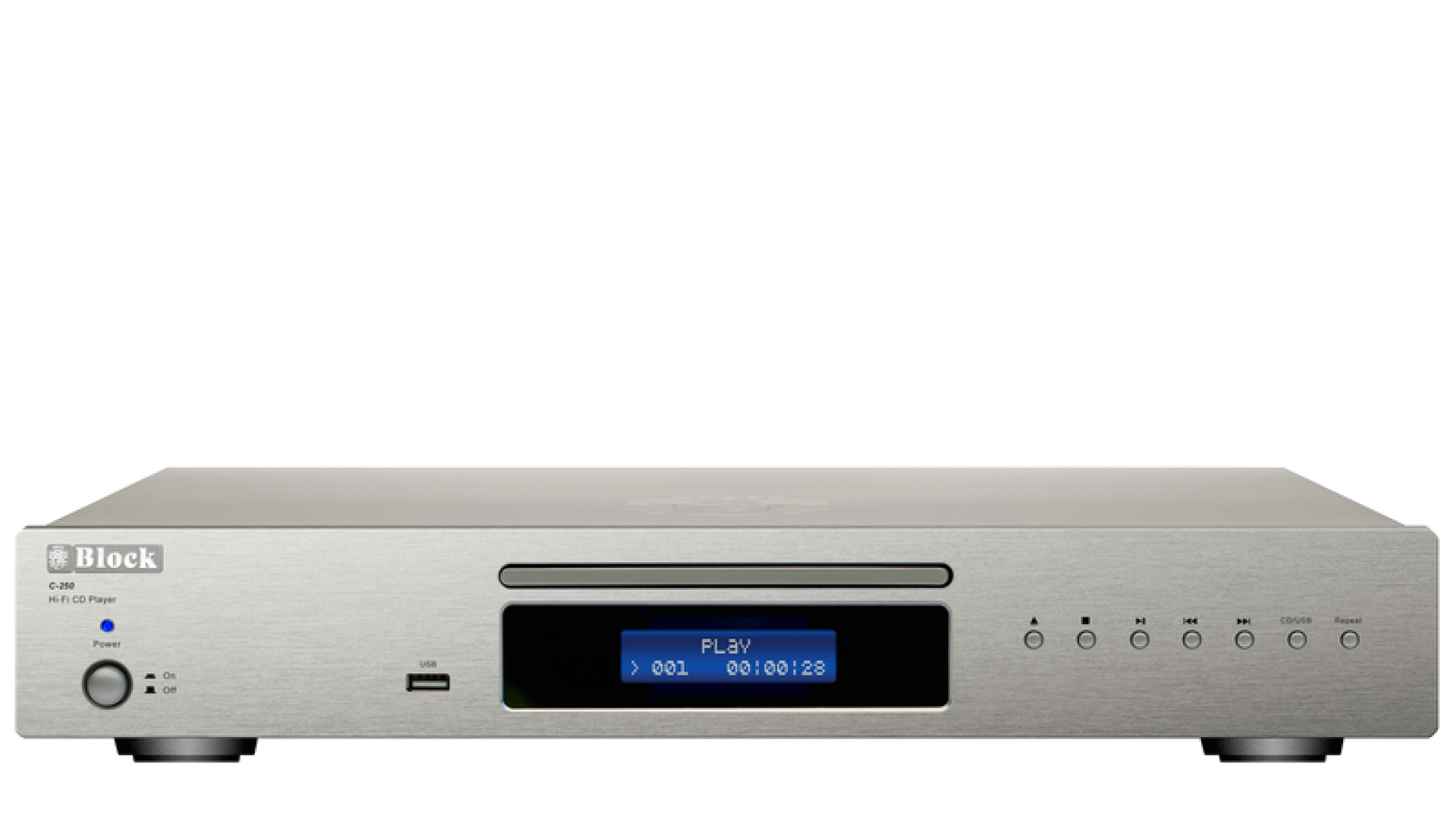 Block cd-player c-250 silver