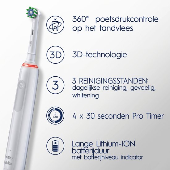 Elektrische Tandenborstel BRAUN Oral-B Pro 3 Cross Action