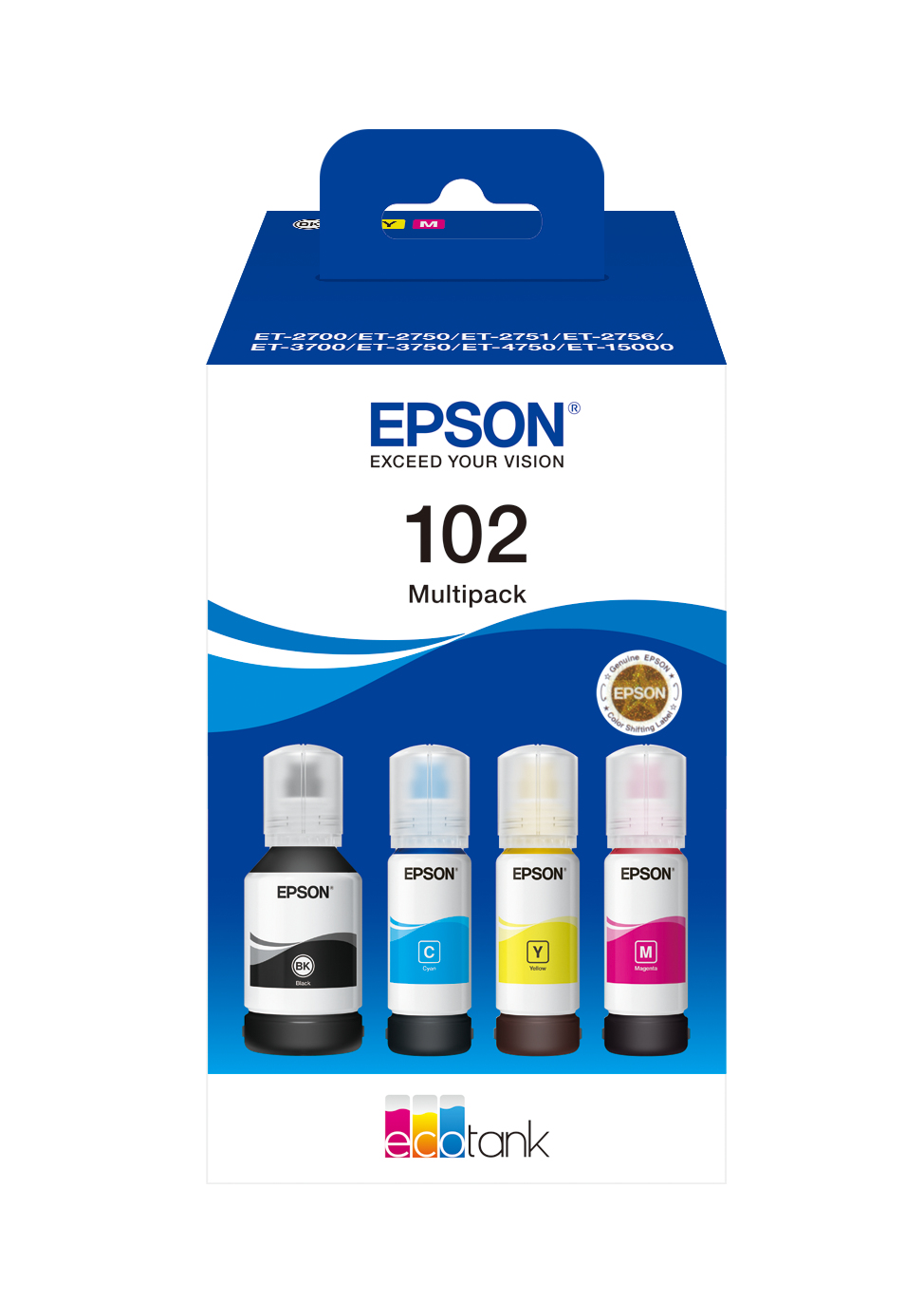 Printer Acc. EPSON C13T03R640 102 EcoTank Multipack 4-colour