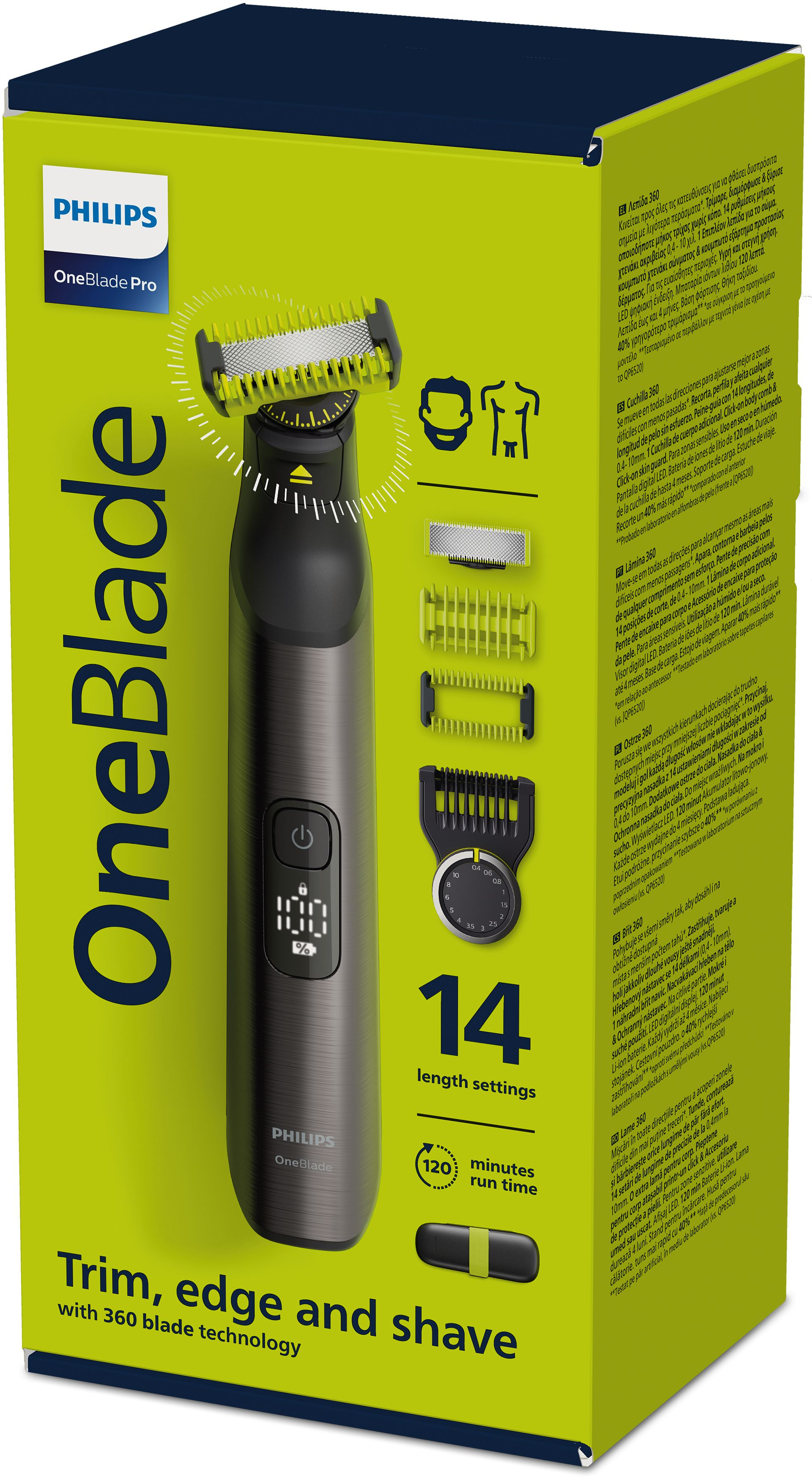 Scheersysteem PHILIPS QP6651/61 OneBlade Pro Body & Face