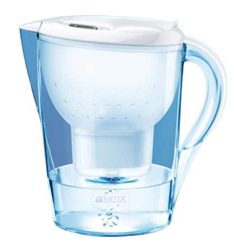 Waterfilterkan BRITA 1051123 Marella XL wit + 1 waterfilter