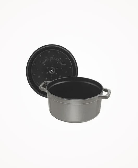 Ronde Cocotte STAUB 1102818 Grafietgrijs 28cm