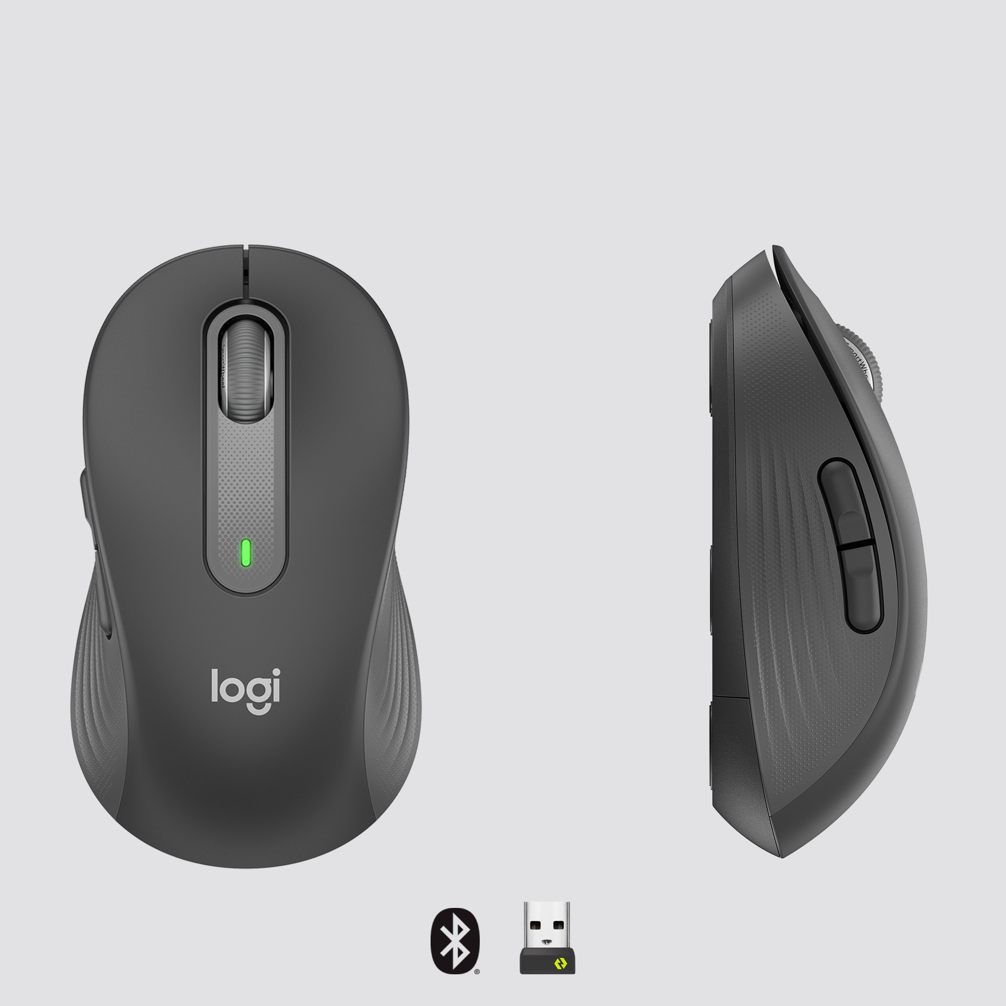 Logitech m650 l signature mouse graphite