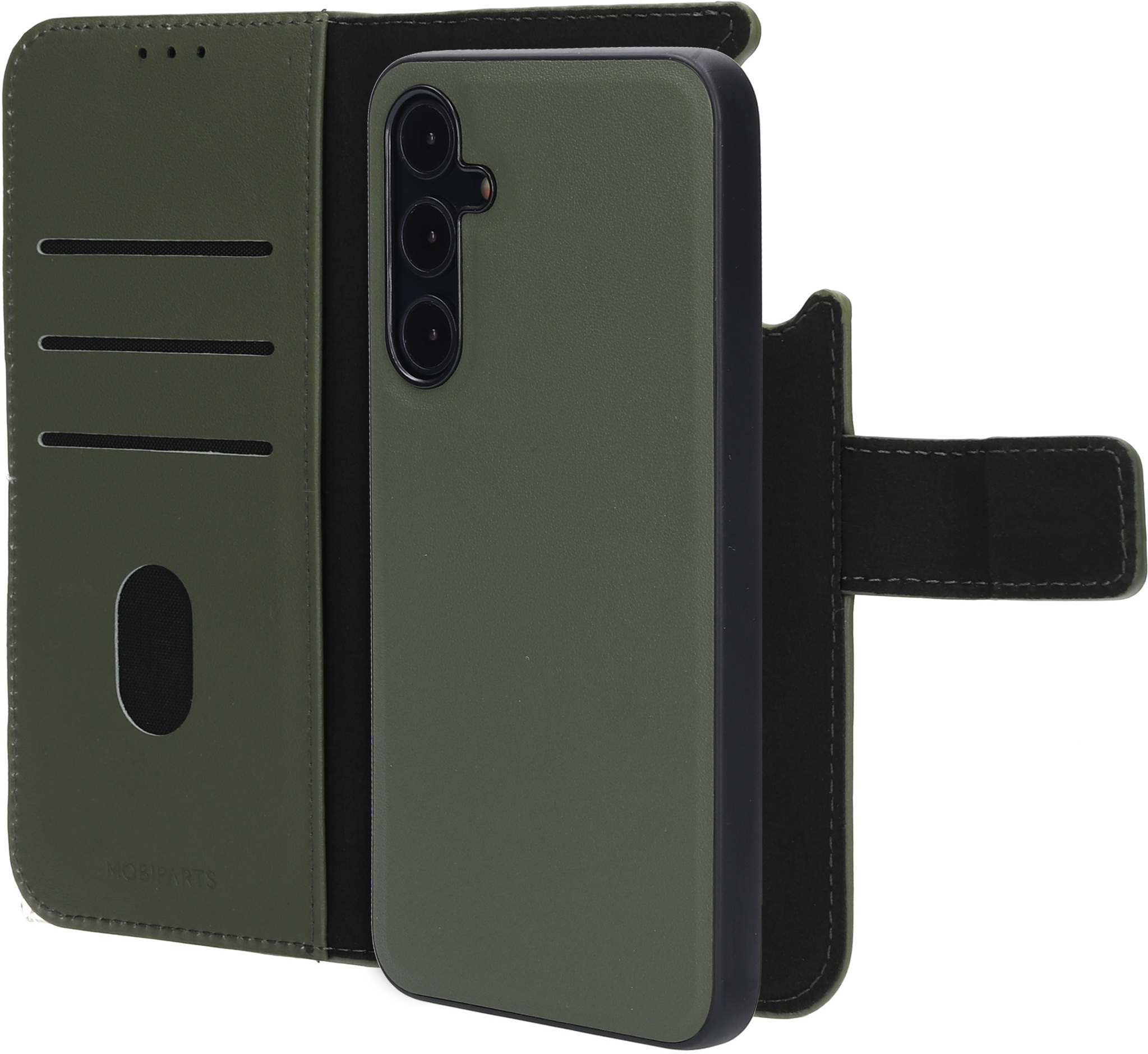 Mobiparts Leather 2 in1 Wallet Case Samsung Galaxy A55 Green