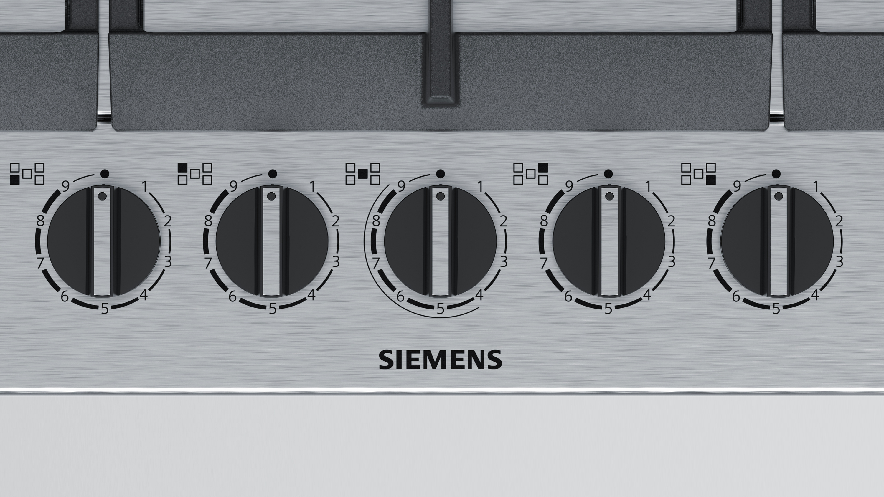 Siemens EC7A5RB90 kookplaat Roestvrijstaal Ingebouwd Gaskookplaat 5 zone(s)