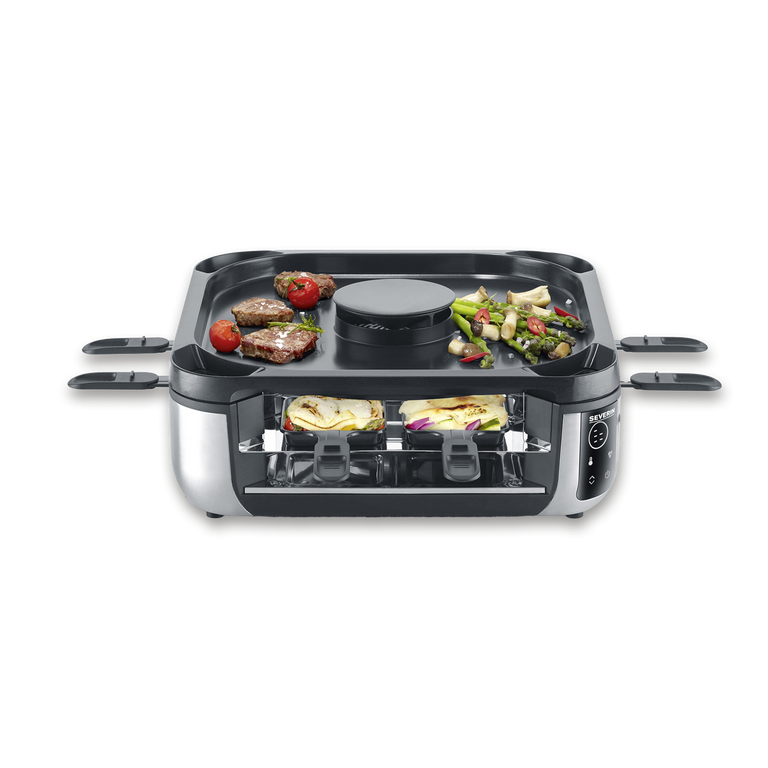 Severin RG 2379 raclette 8 persoon/personen 1900 W Zwart, Zilver