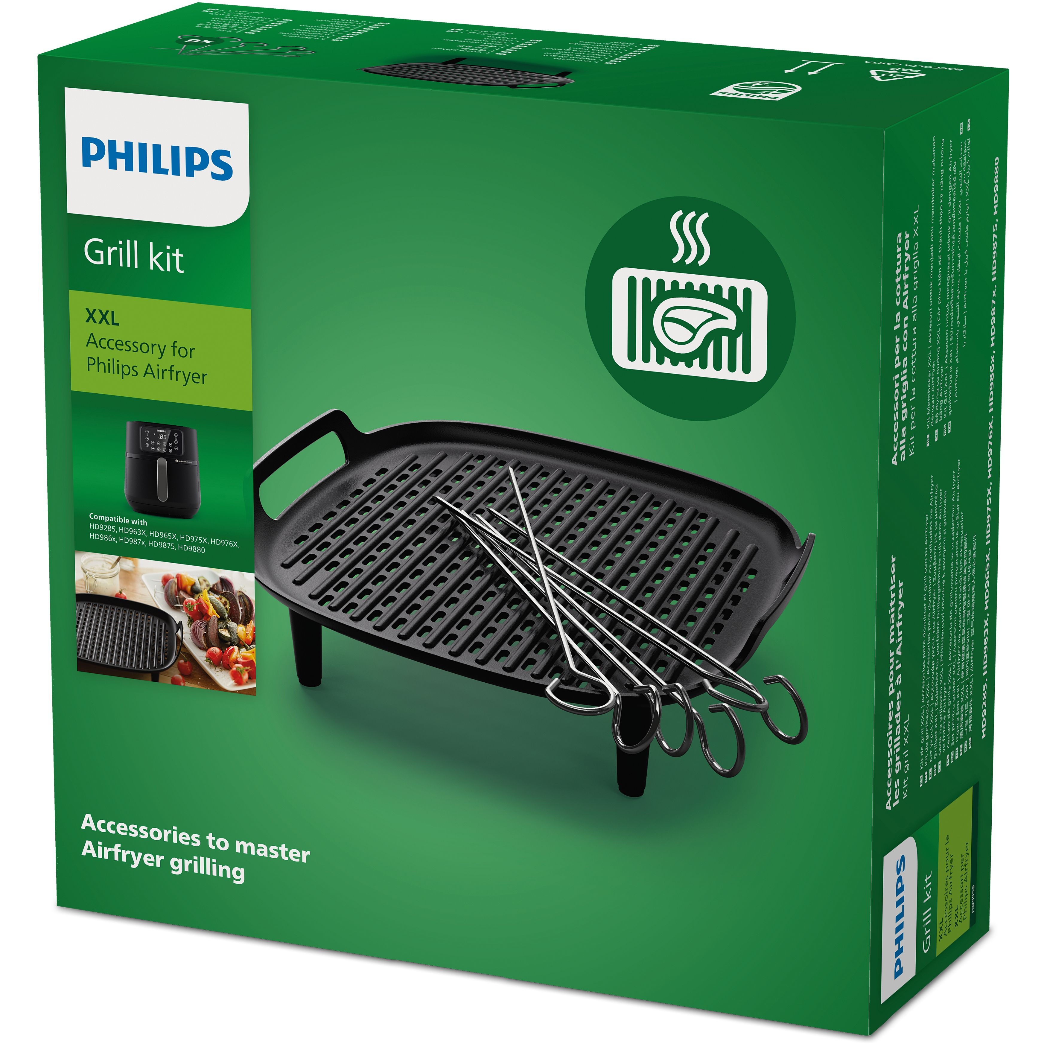 Grillmaster-kit PHILIPS HD9959/00 voor Air-Fryer XXL