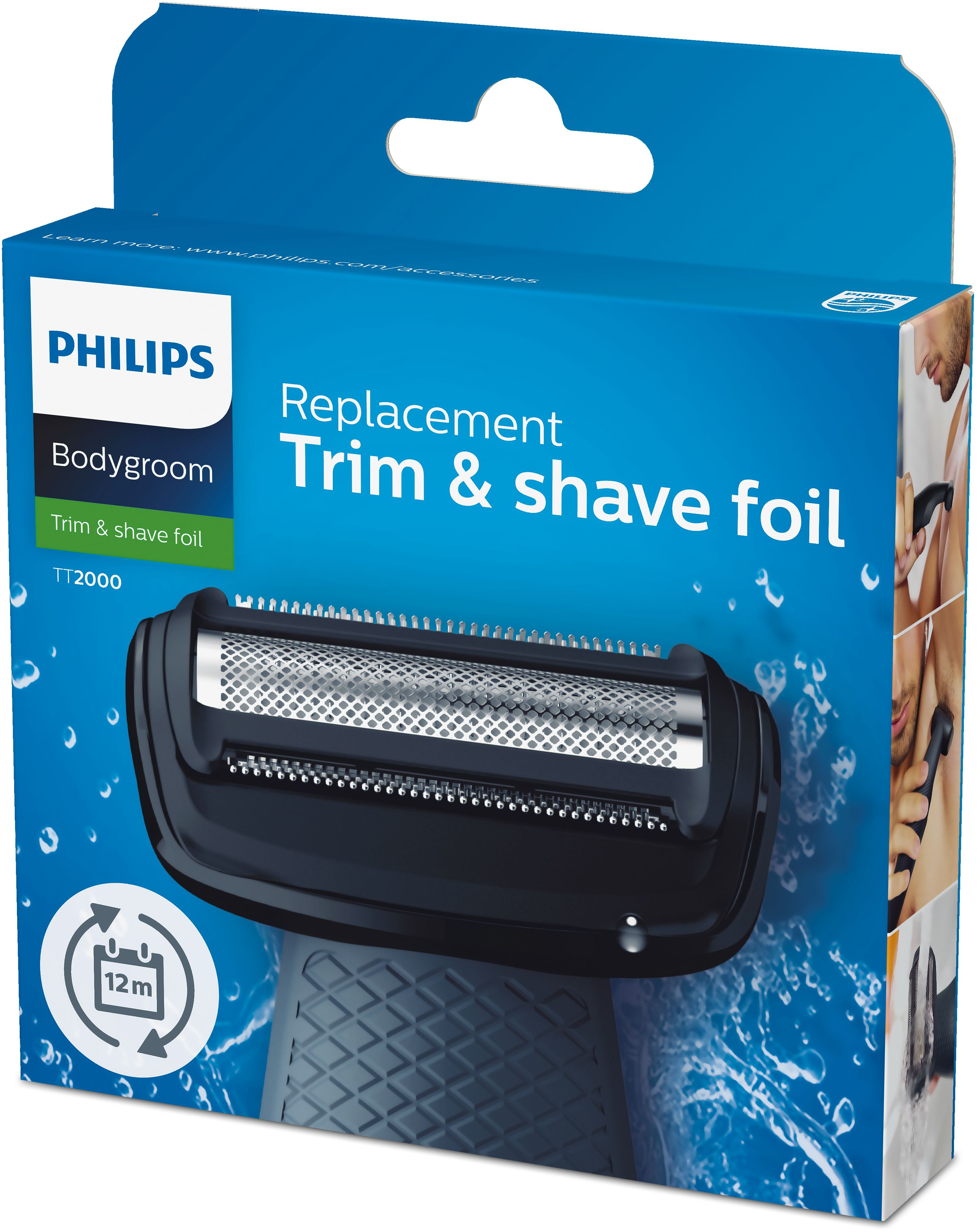 Philips Bodygroom replacement foil TT2000/43 Grille de rechange