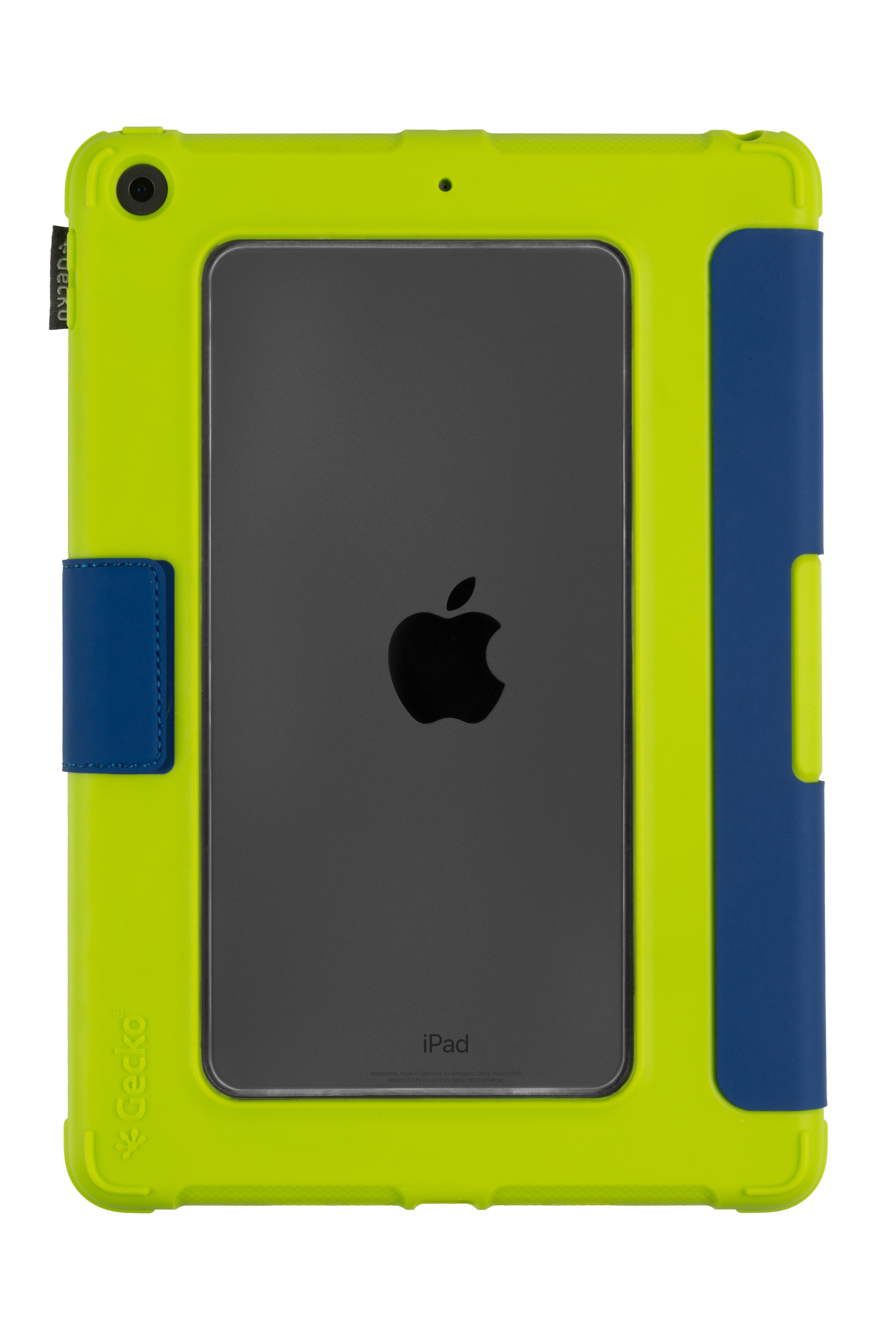 GeckoCovers Super Hero cover voor Apple iPad 10.2 (2019/2020/2021), blauw/groen