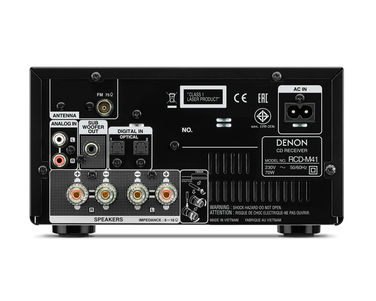 Microketen Denon D-M41DAB zilver/zwart