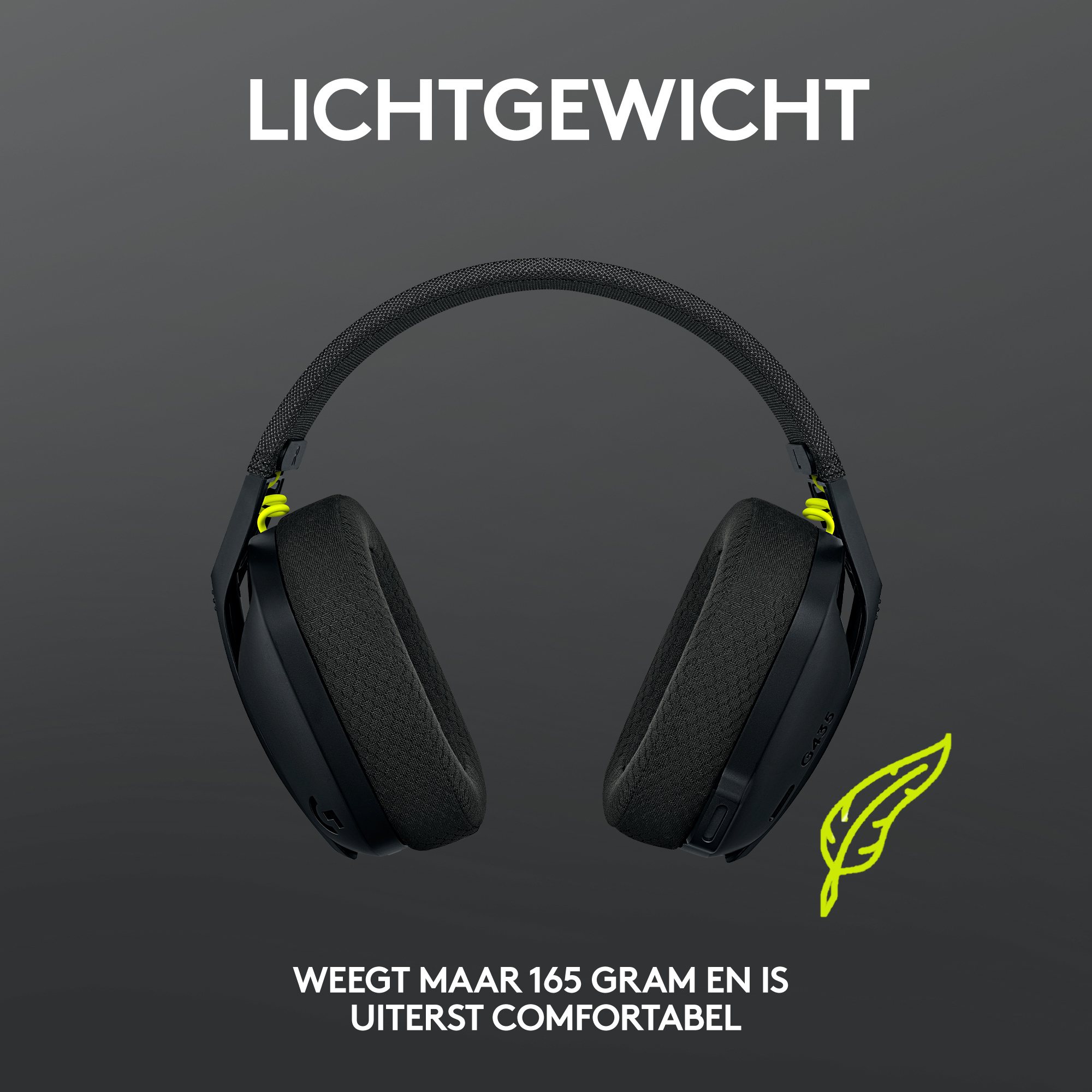 Logitech g435 lightspeed headset black wireless