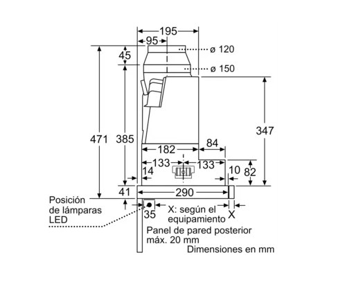 Dampkap SIEMENS LI97SA531 / telescopisch / 90cm / inox