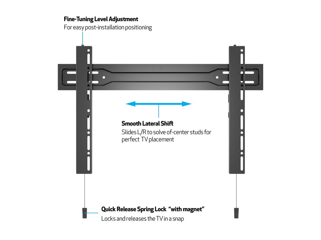 Multibrackets 5563 bevestiging voor signage-beeldschermen 2,54 m (100") Zwart