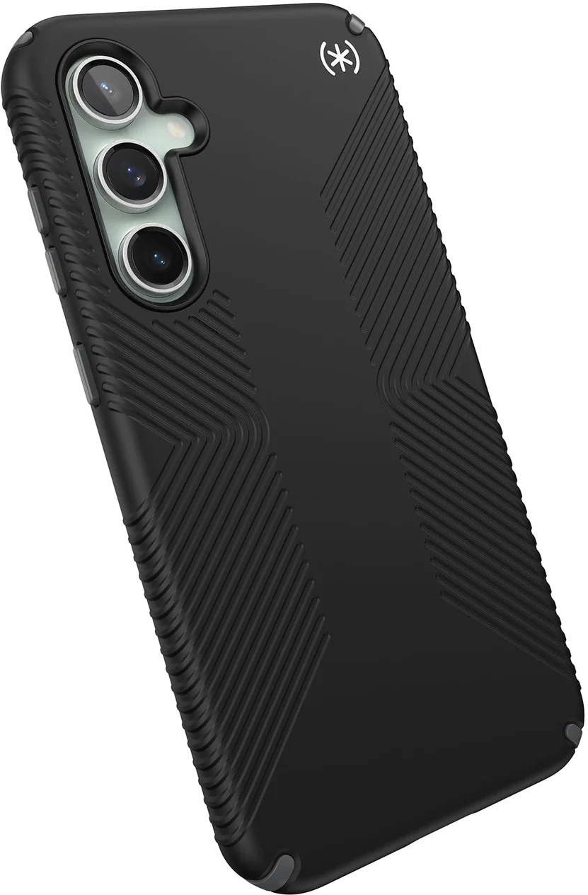 Speck Presidio2 Grip, Samsung Galaxy S23 FE, Black, with Microban