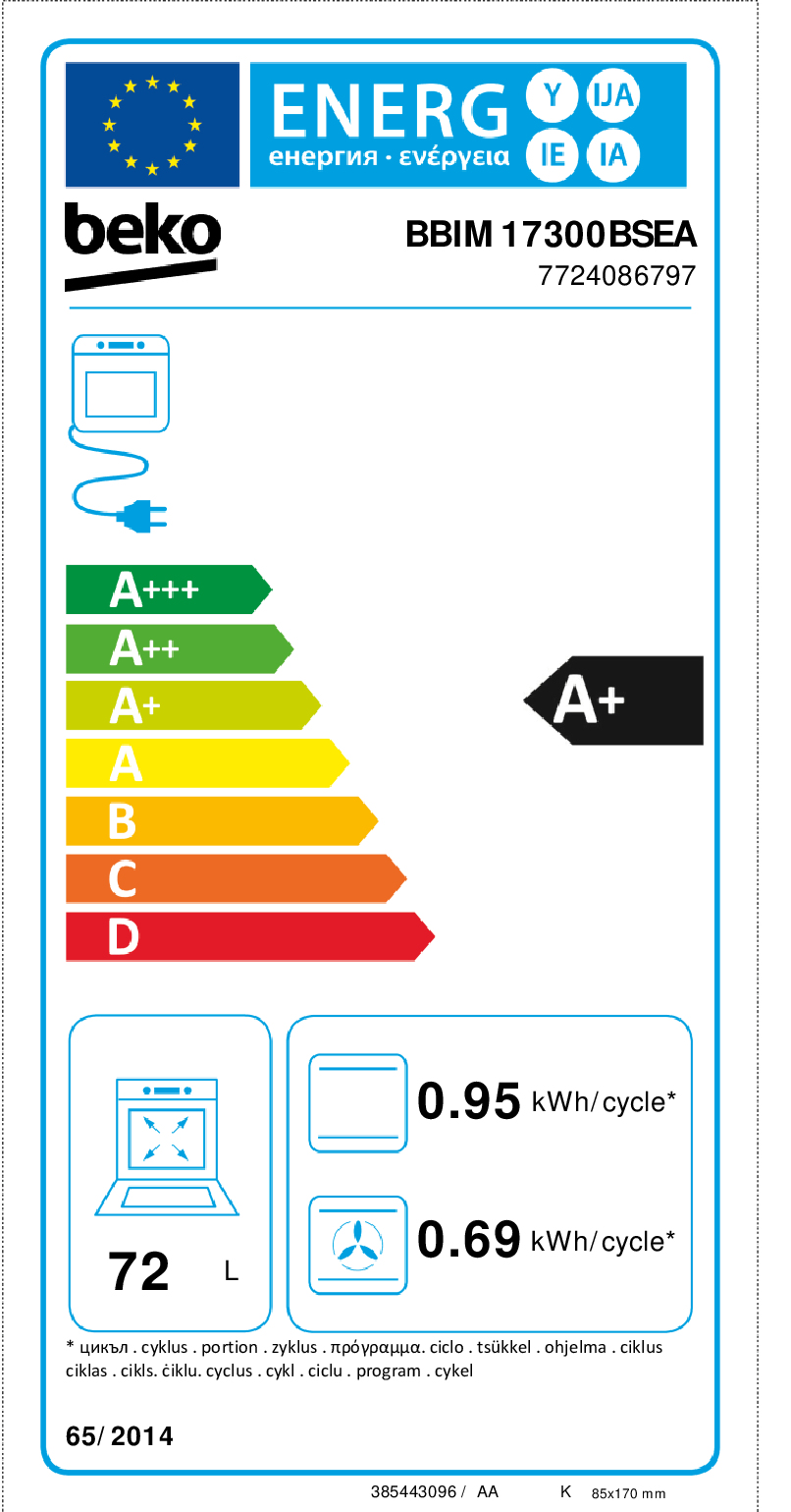 Beko Four BBIM17300BSEA