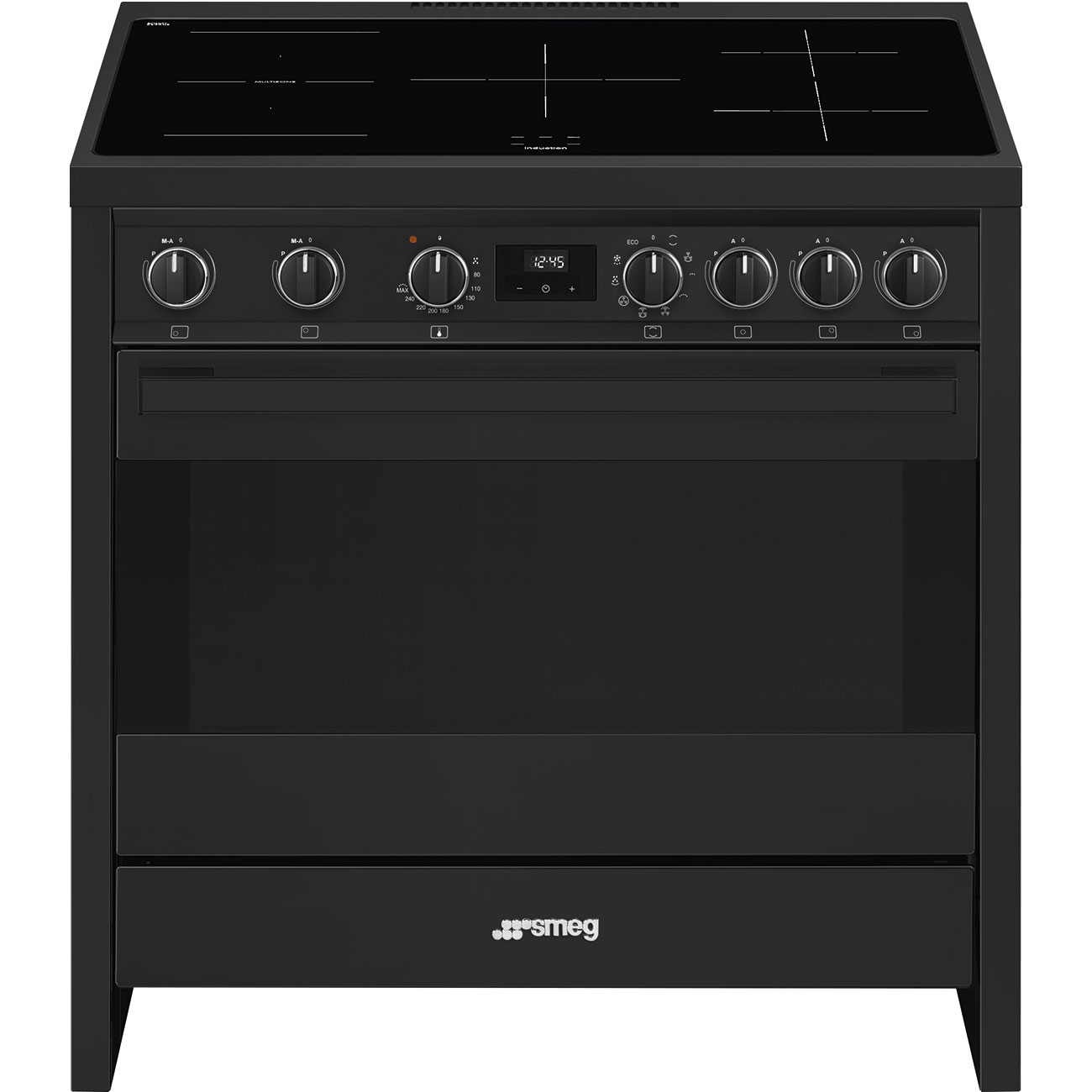 Smeg Master B95IMAN9 fornuis Vrijstaand fornuis Electrisch Keramisch Antraciet A