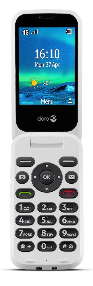 Seniorentelefoon DORO 6880 Clam Black-White