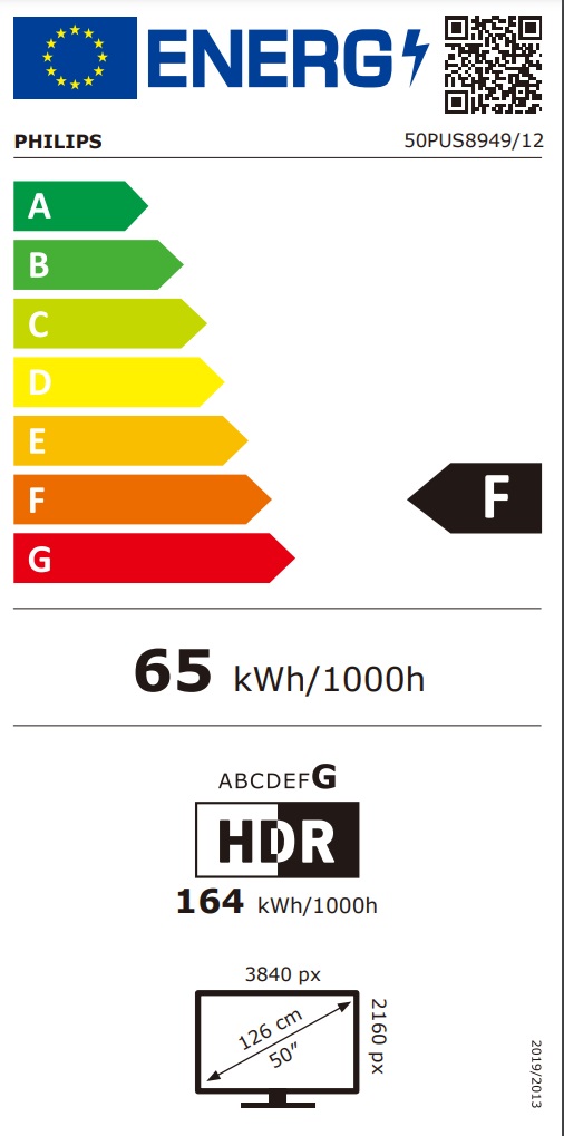 TV LED UHD PHILIPS 50PUS8949/12 The One