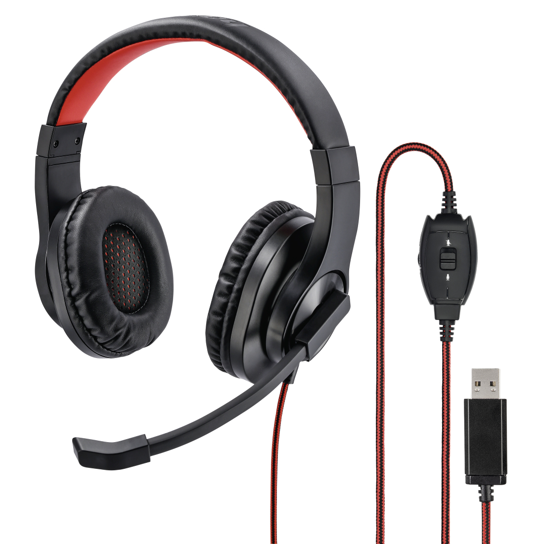 HAMA PC-Office-headset HS-USB400, stereo, zwart