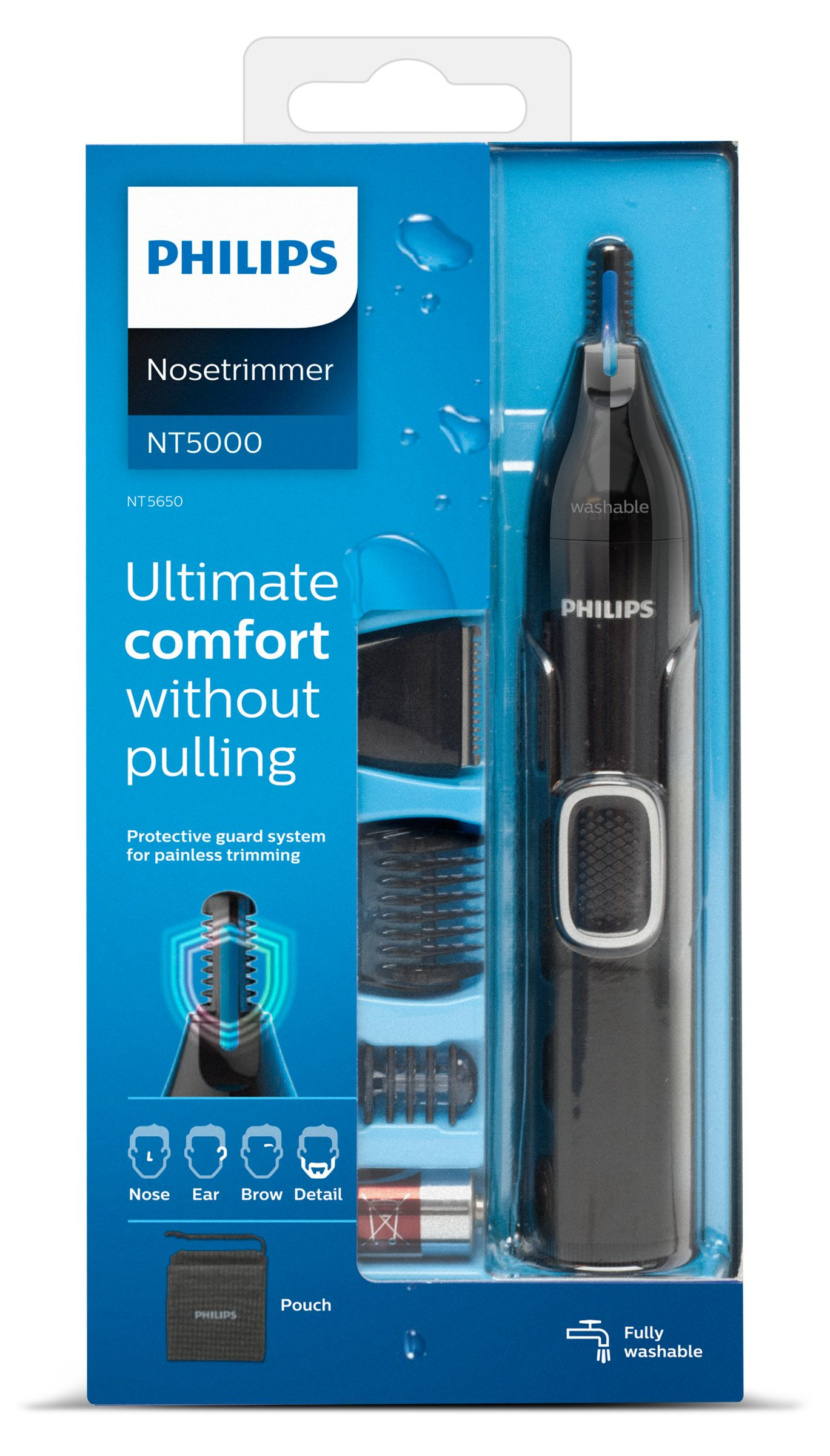 Philips neus- & oortrimmer NT5650/16