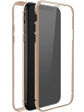 White Diamonds Cover 360° Glass voor Apple iPhone 13 mini, goud