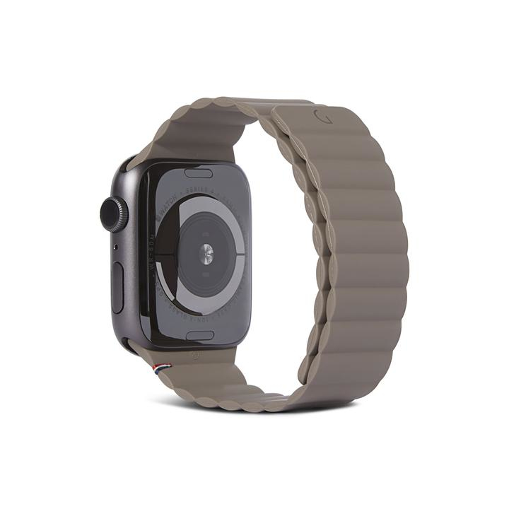 Decoded Apple Watch 42/44/45mm silicone magnetic strap taupe