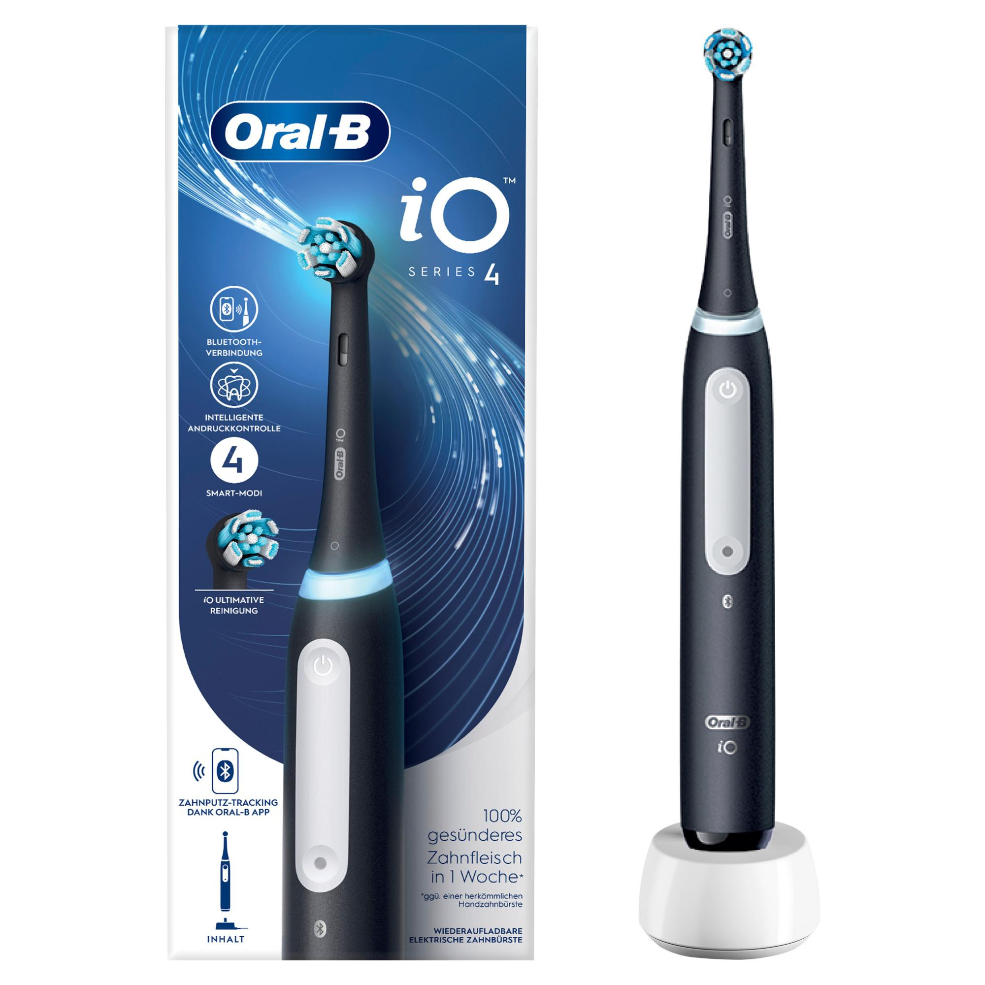 Oral-B iO Series 4 Volwassene Roterende-oscillerende tandenborstel Zwart