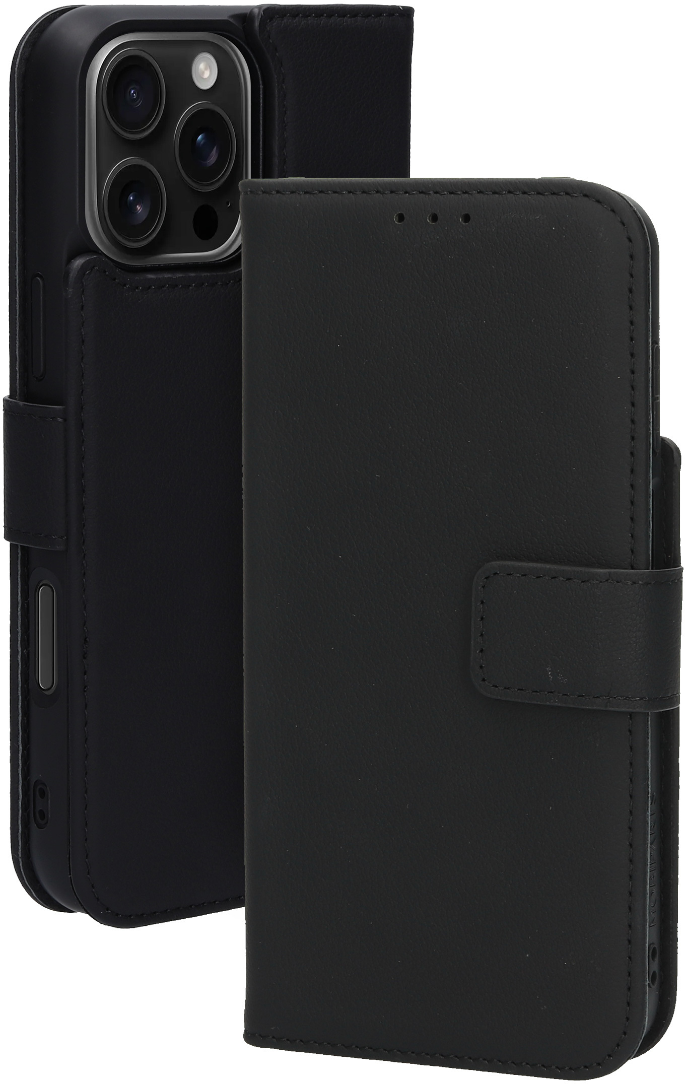 Mobiparts Leather 2 in 1 Wallet Case Apple iPhone 16 Pro Max Black