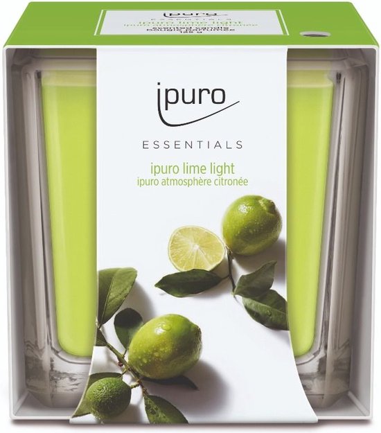 Geurkaars IPURO 26IFC1203 Essential Lime Light 125gr