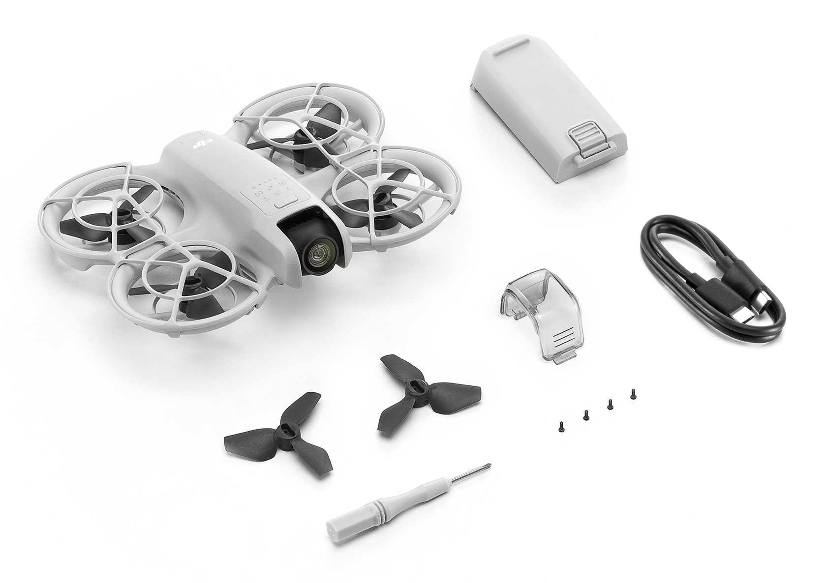 DJI Neo 4 propellers Quadcopter 12 MP 3840 x 2880 Pixels 1435 mAh Zwart, Wit