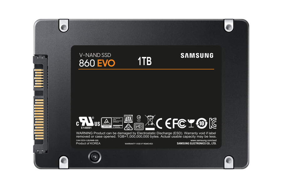 SSD Intern SAMSUNG MZ-76E1T0B/EU SSD 860 EVO 1TB 2,5" MZ-76E