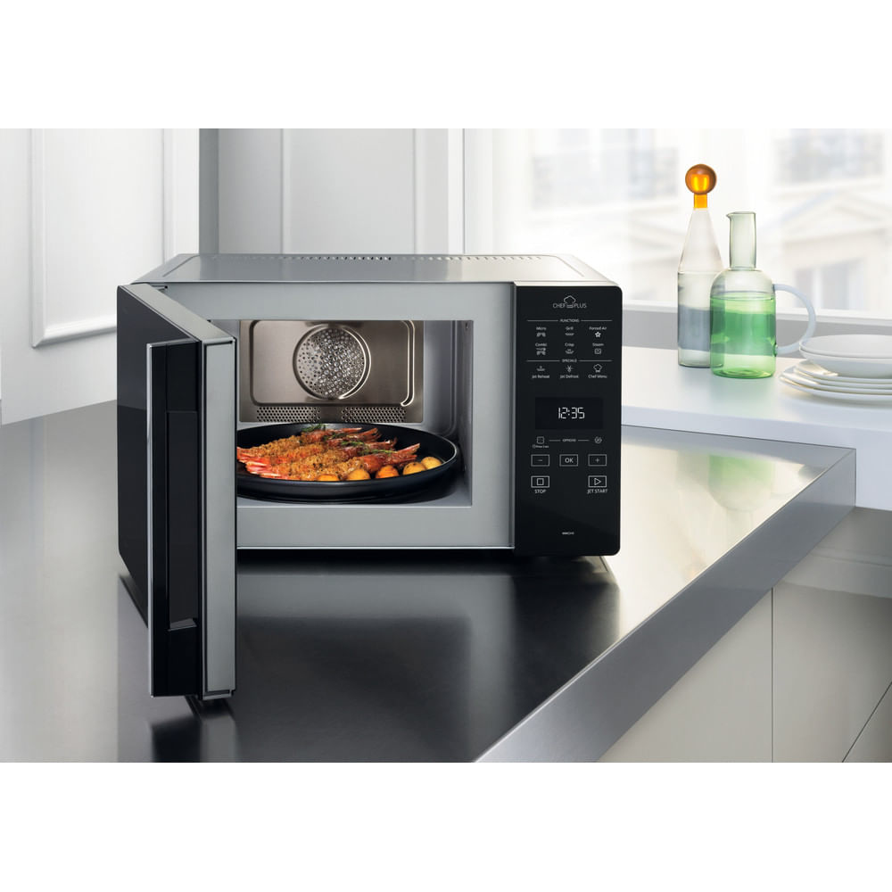 Whirlpool Chef Plus MCP 349 SL Aanrecht Combinatiemagnetron 25 l 800 W Zilver