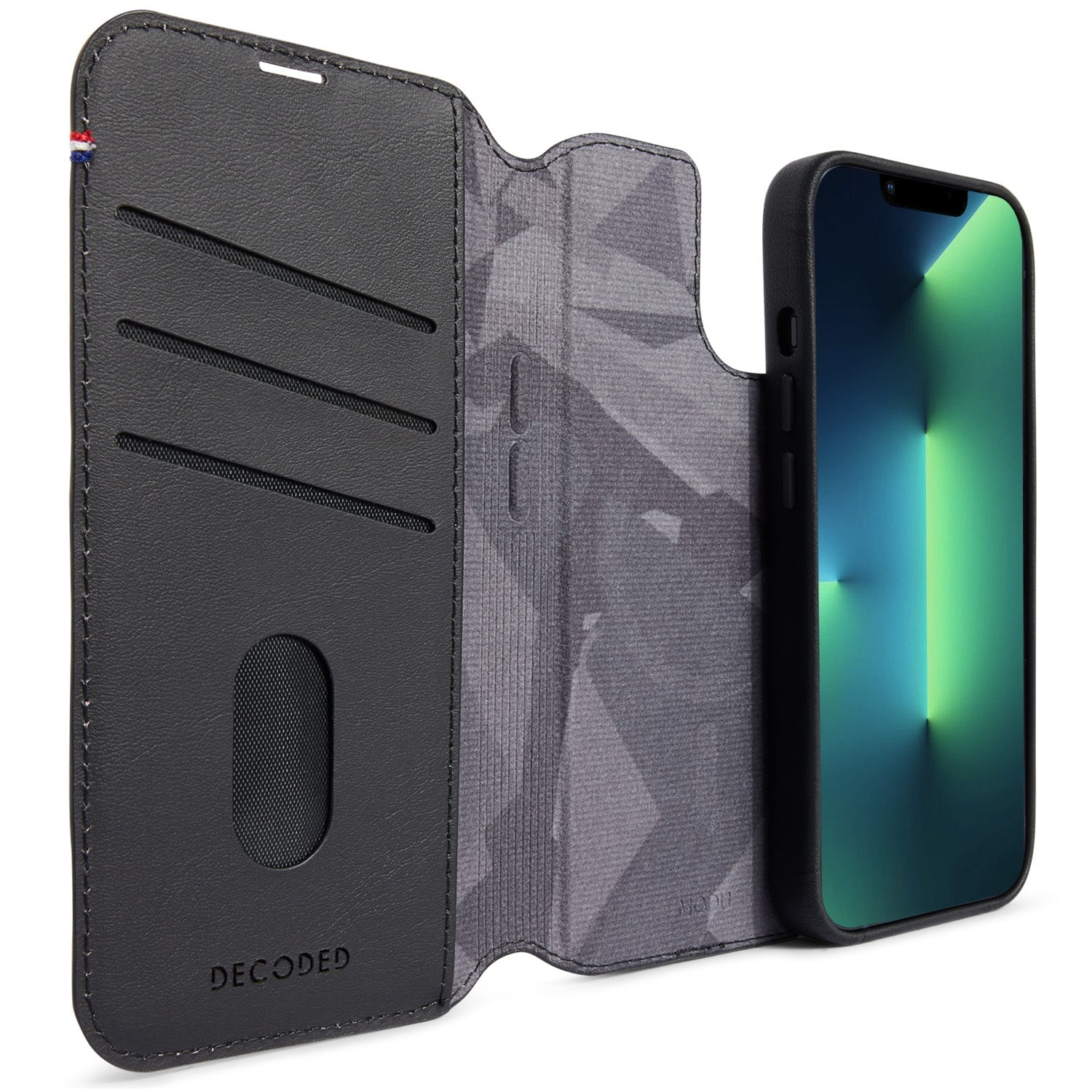 Tas DECODED Modu Wallet Black iPhone 12/Pro 13 & 14 Black