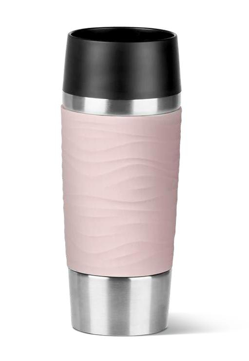 Isoleerkan EMSA N2010600 Travel Mug Waves 0,35L Pastel Pink