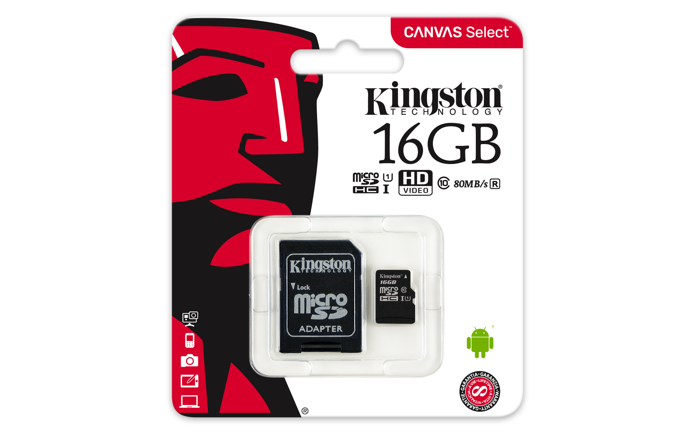 Micro SD KINGSTON SDCS/16GB 16GB