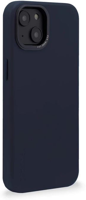 Decoded iPhone 14, lederen hoesje, staal blauw