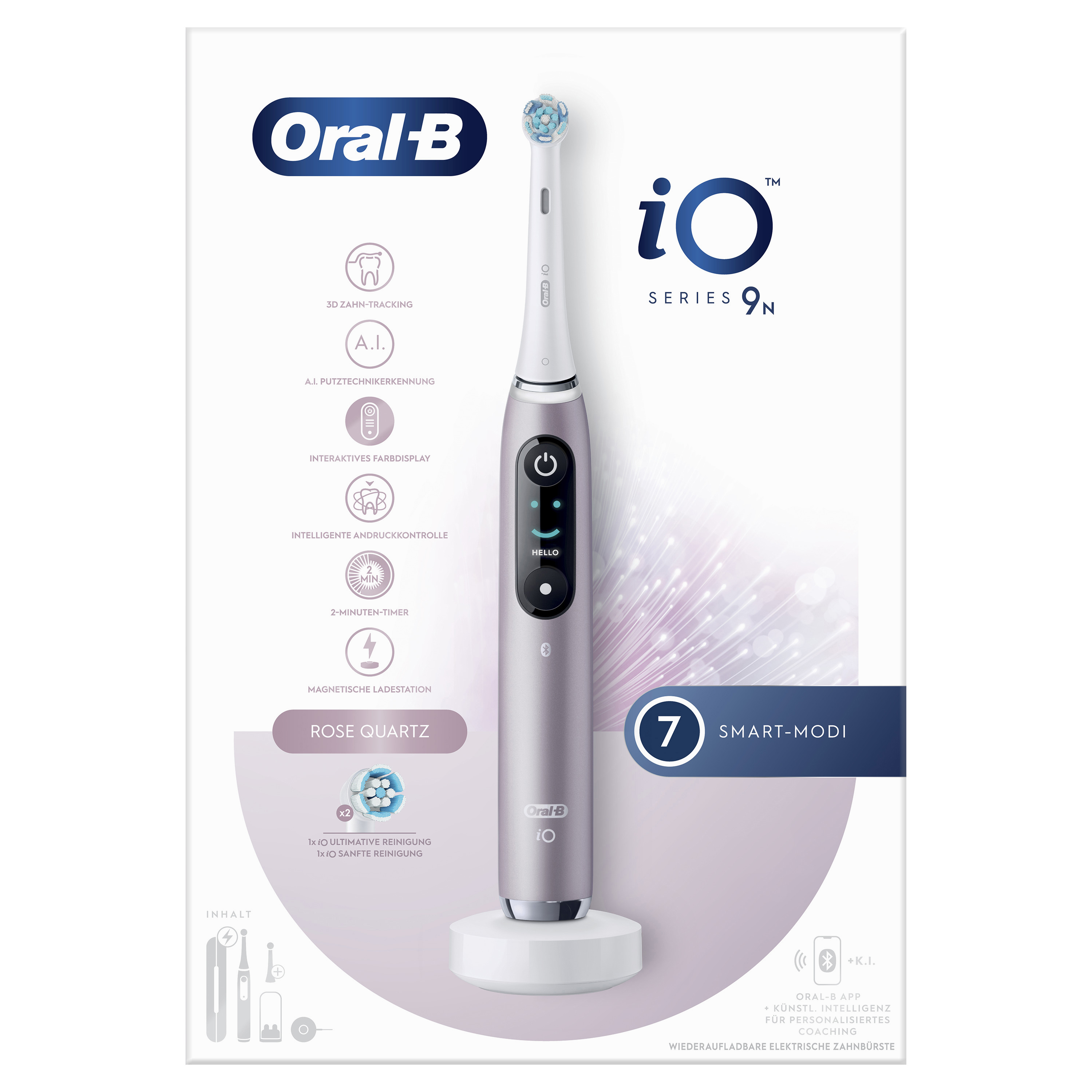 Oral-B iO Series 9n Volwassene Roterende-oscillerende tandenborstel Roze