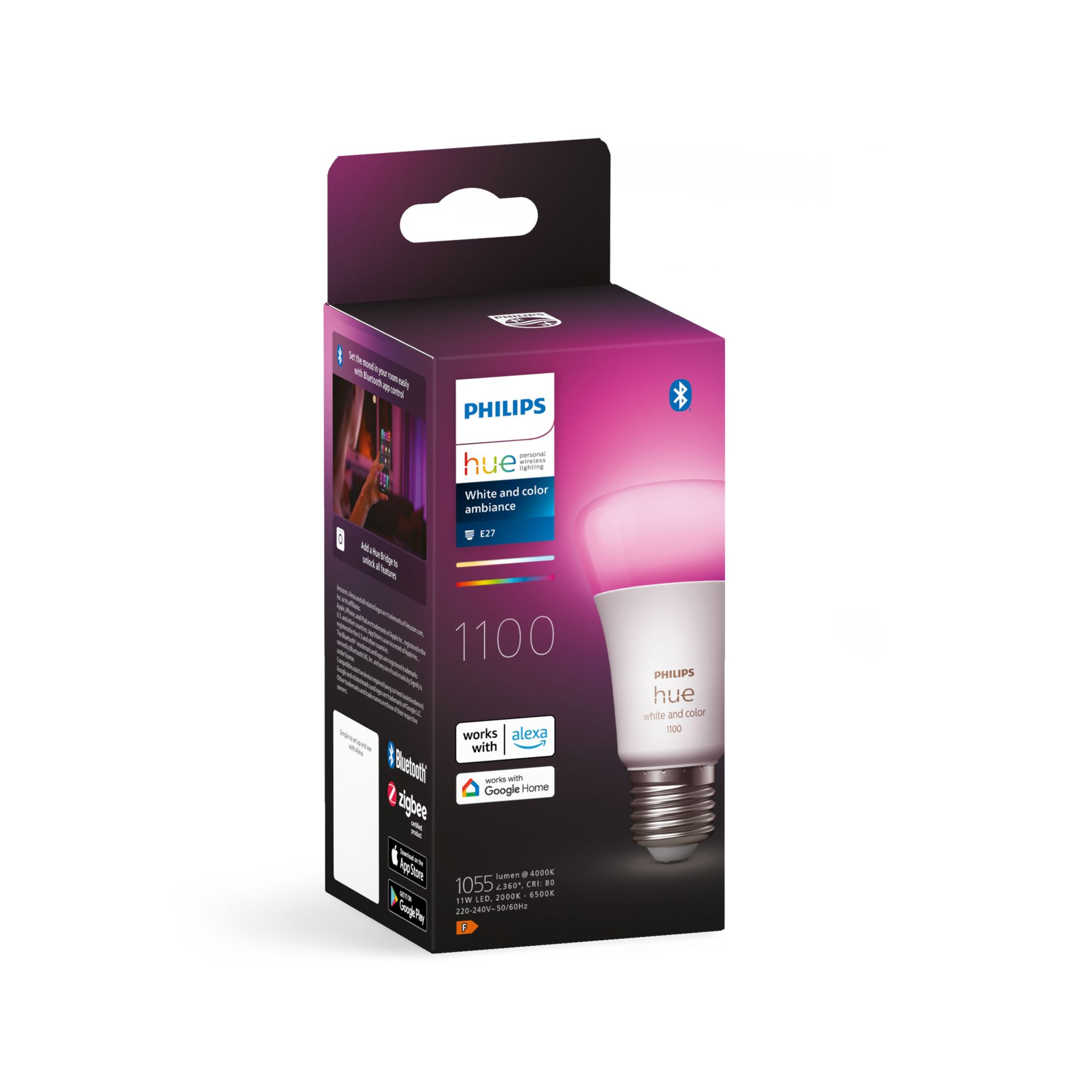 Lamp PHILIPS HUE White Color Ambiance E27 1100L