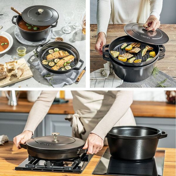 Stapelbare Cocotte STAUB 14622423 Zwart 24cm