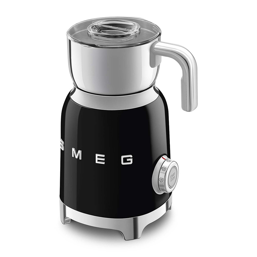 Smeg mousseur à lait noir MFF11BLEU