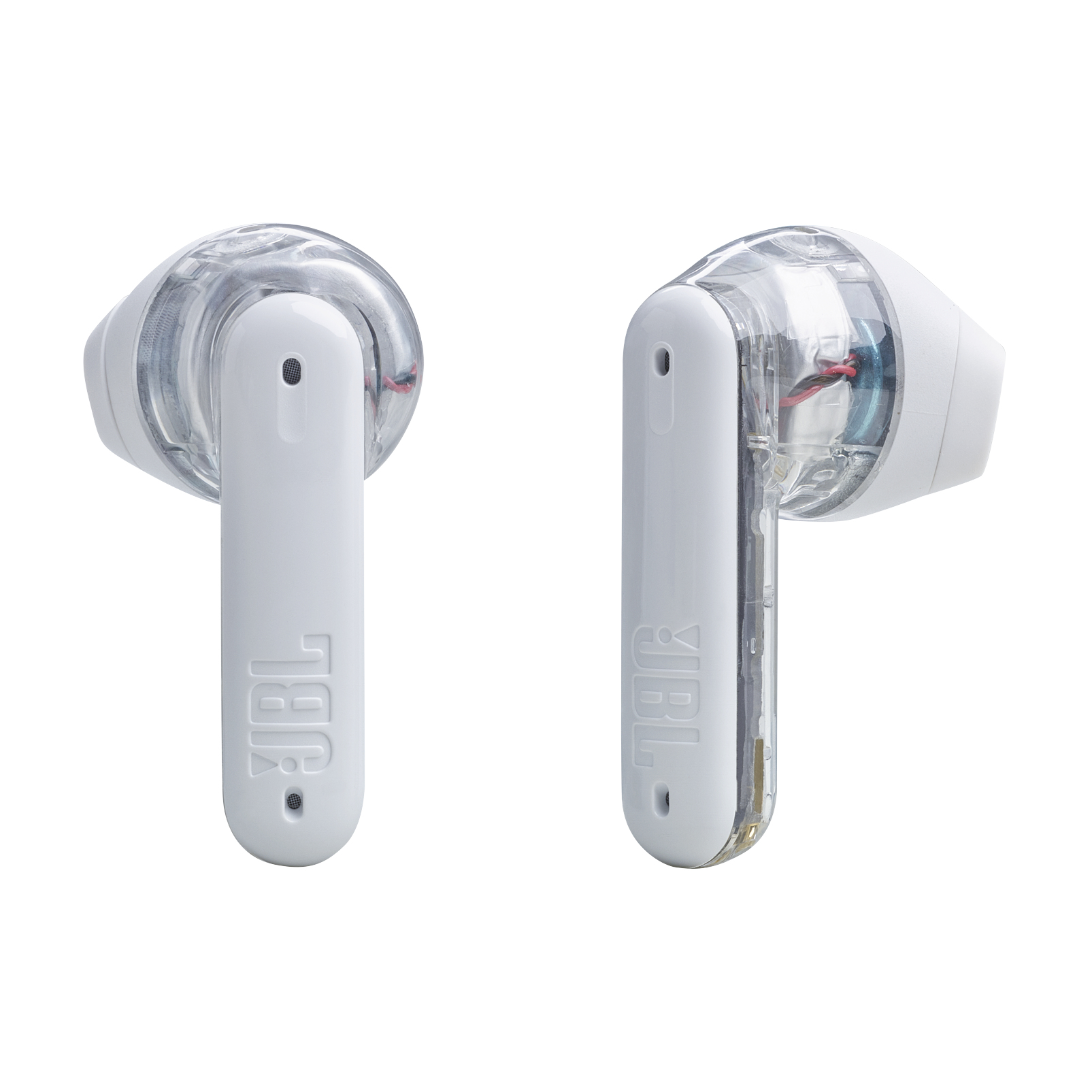 JBL Tune Flex Ghost Edition Headset True Wireless Stereo (TWS) In-ear Oproepen/muziek Bluetooth Doorschijnend, Wit