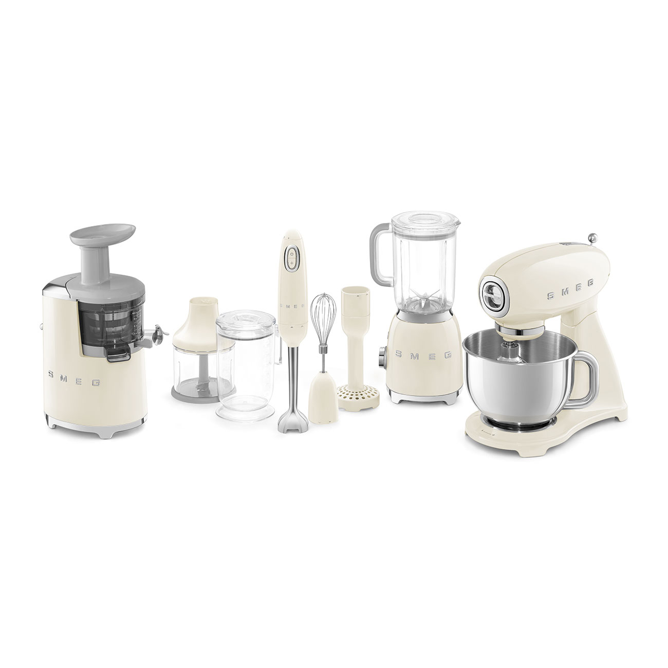 Smeg SMF03CREU mixer Staande mixer 800 W Crème