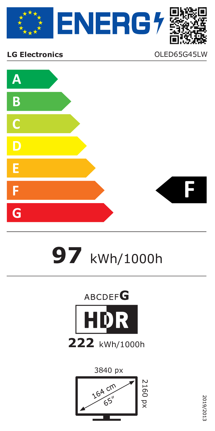 LG OLED TV OLED65G45LW