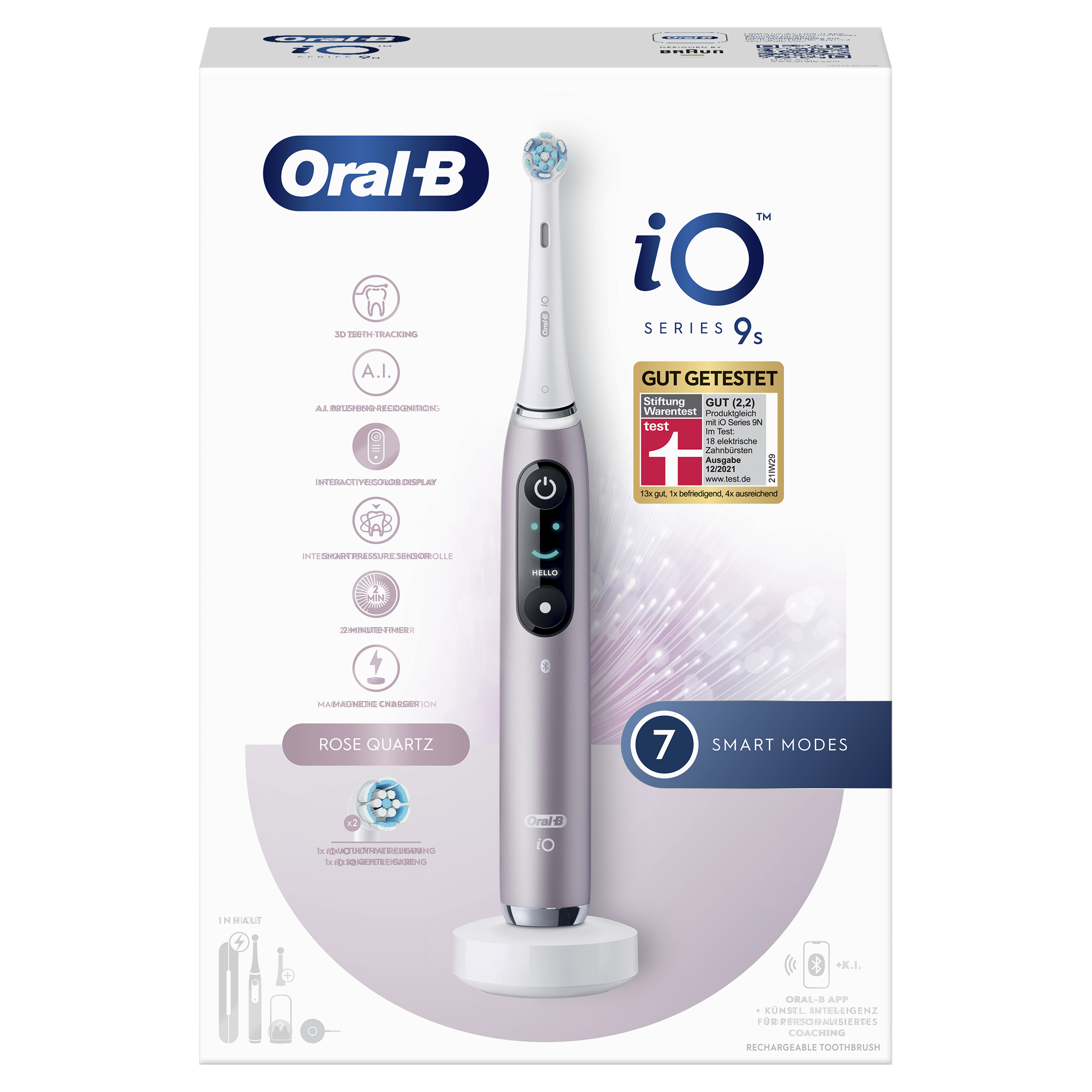 Oral-B iO Series 9n Volwassene Roterende-oscillerende tandenborstel Roze