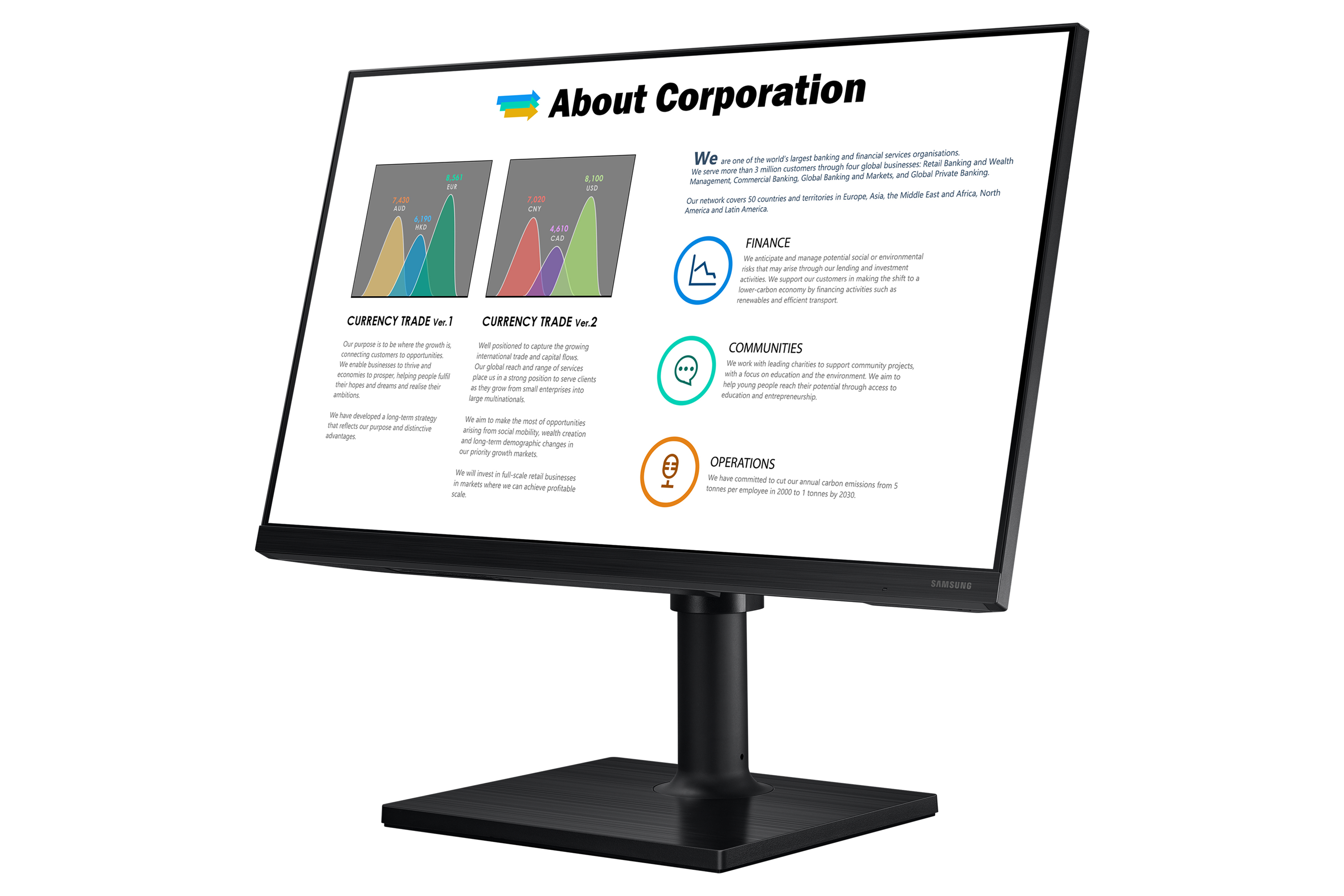 Samsung Monitor LF27T450FQRXEN 27' FHD 75Hz 16:9 Zwart