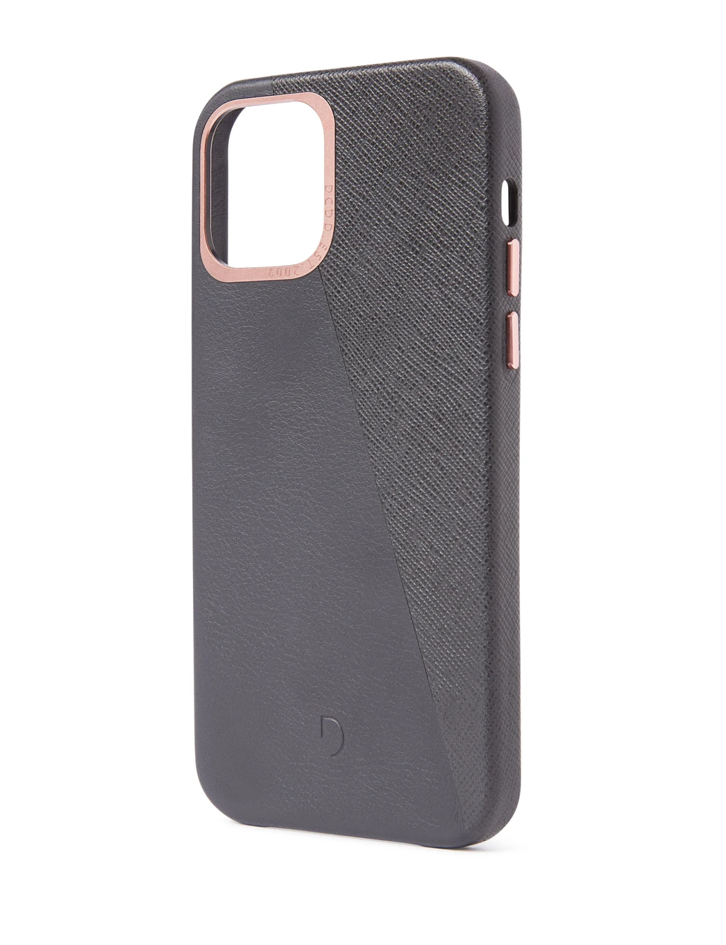 Tas DECODED Dual Leather Backcover iPhone 12 / Pro Antracite