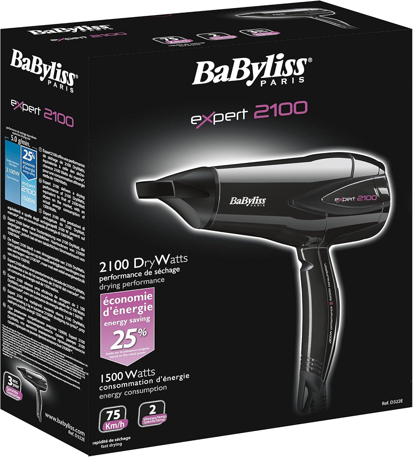 Haardroger BABYLISS D322E