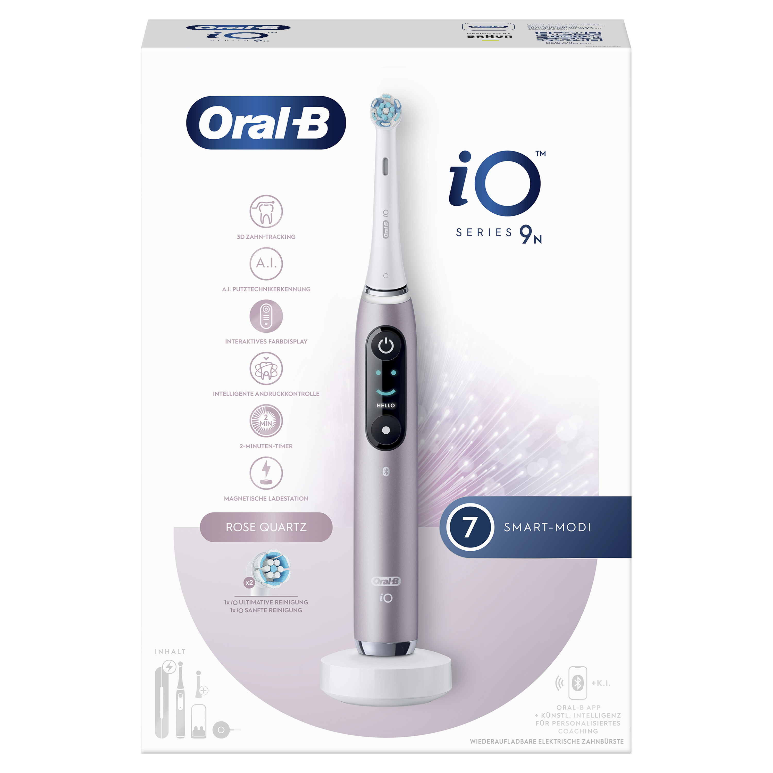 Oral-B iO Series 9n Volwassene Roterende-oscillerende tandenborstel Roze